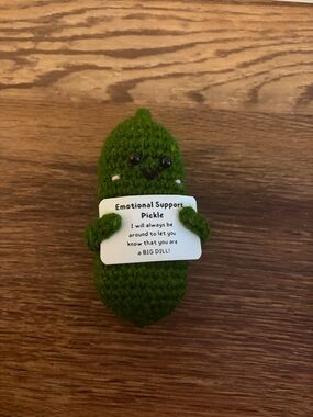 Emotional Support Pickle Plush Toy - Green